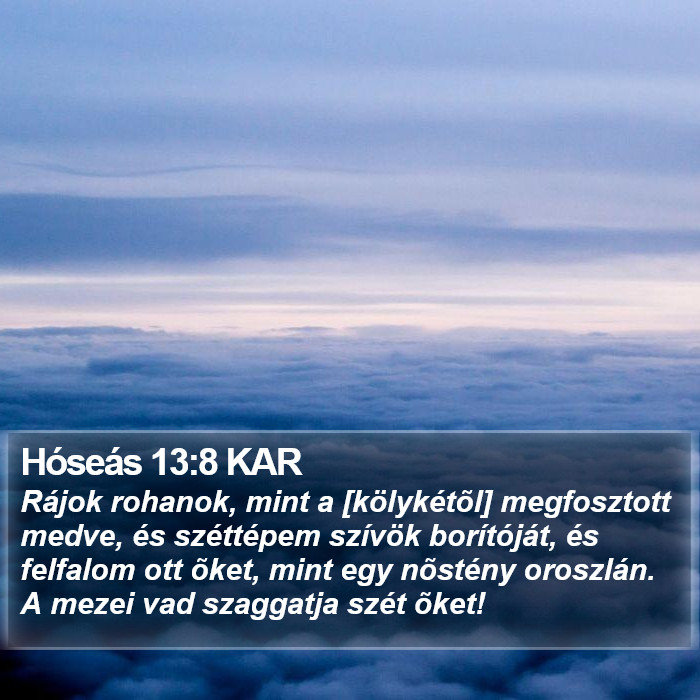 Hóseás 13:8 KAR Bible Study