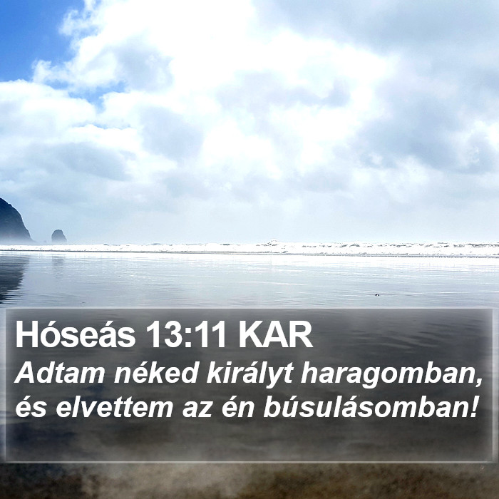 Hóseás 13:11 KAR Bible Study