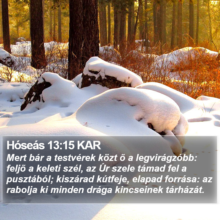 Hóseás 13:15 KAR Bible Study