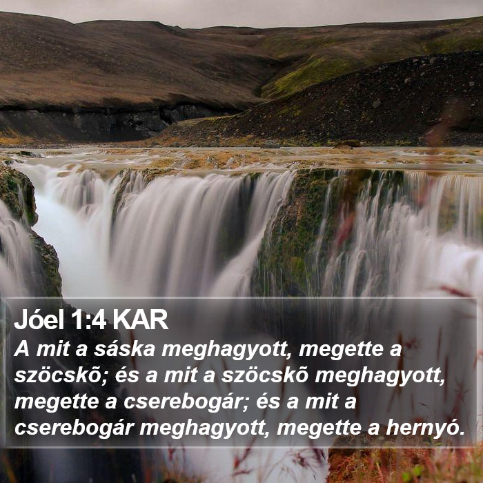 Jóel 1:4 KAR Bible Study