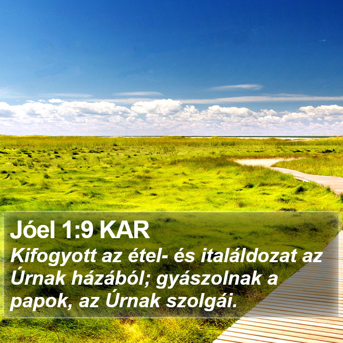 Jóel 1:9 KAR Bible Study