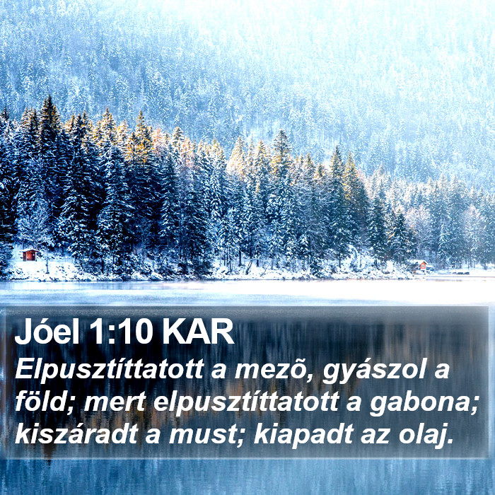 Jóel 1:10 KAR Bible Study