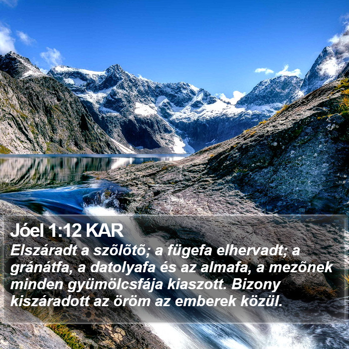 Jóel 1:12 KAR Bible Study