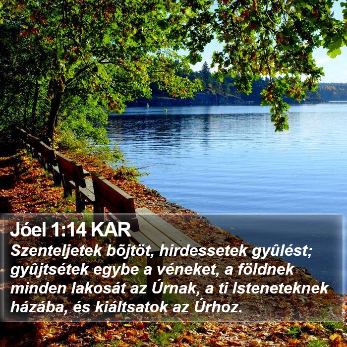 Jóel 1:14 KAR Bible Study