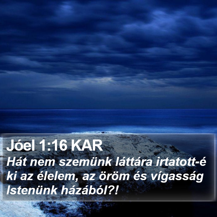 Jóel 1:16 KAR Bible Study