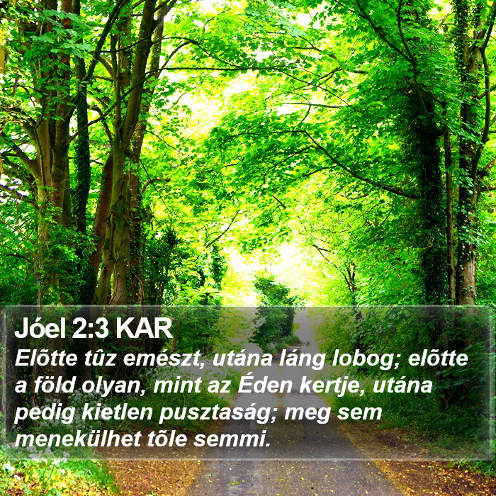 Jóel 2:3 KAR Bible Study