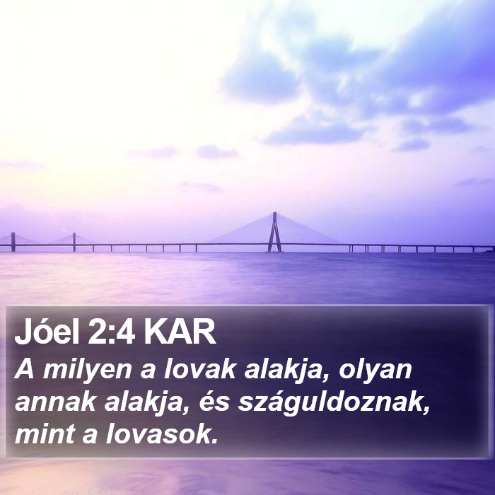 Jóel 2:4 KAR Bible Study