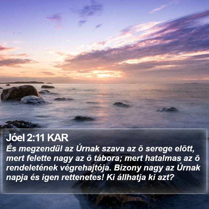 Jóel 2:11 KAR Bible Study