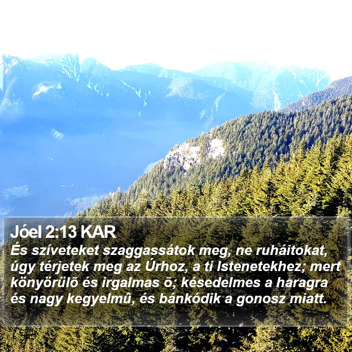 Jóel 2:13 KAR Bible Study