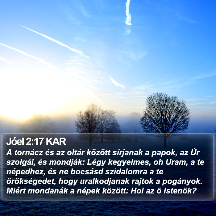 Jóel 2:17 KAR Bible Study