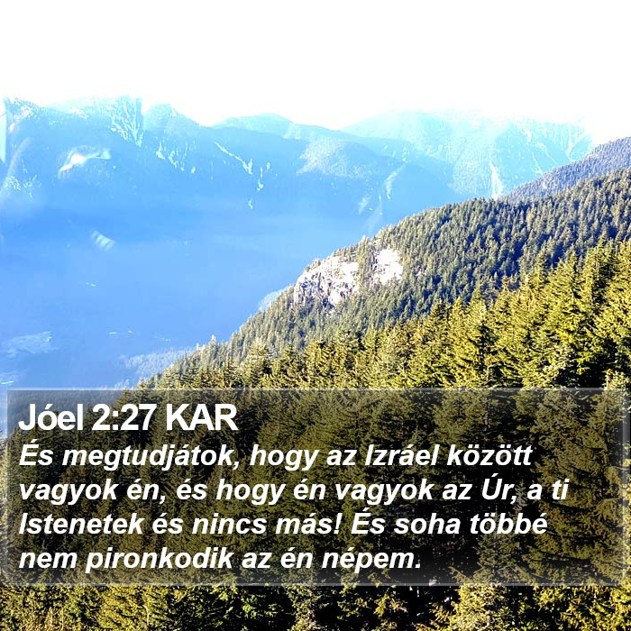 Jóel 2:27 KAR Bible Study