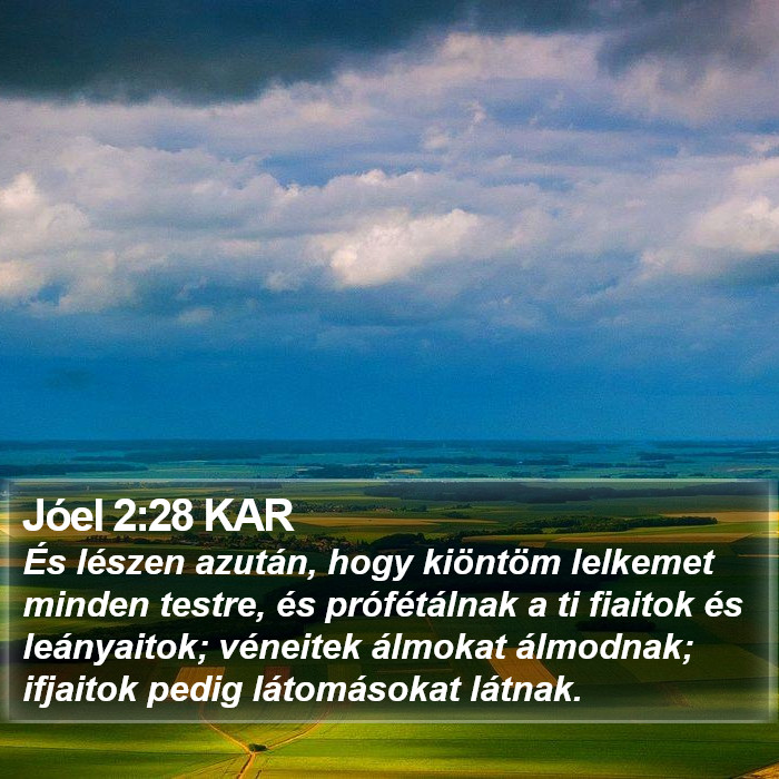 Jóel 2:28 KAR Bible Study