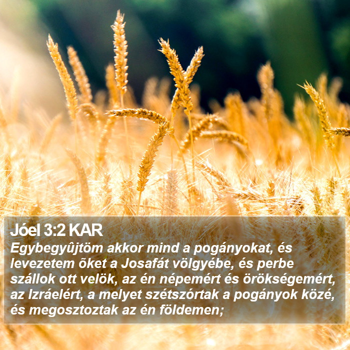 Jóel 3:2 KAR Bible Study