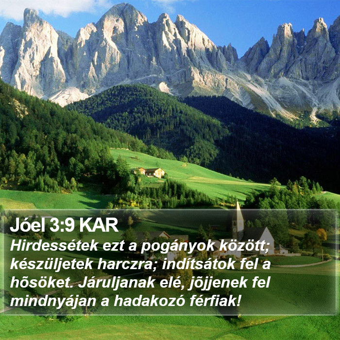 Jóel 3:9 KAR Bible Study