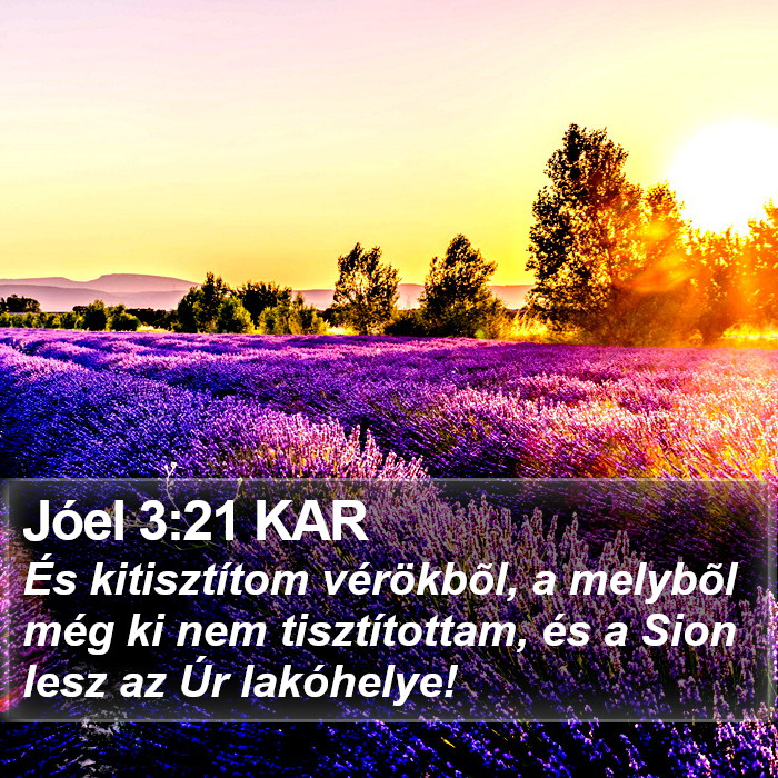 Jóel 3:21 KAR Bible Study