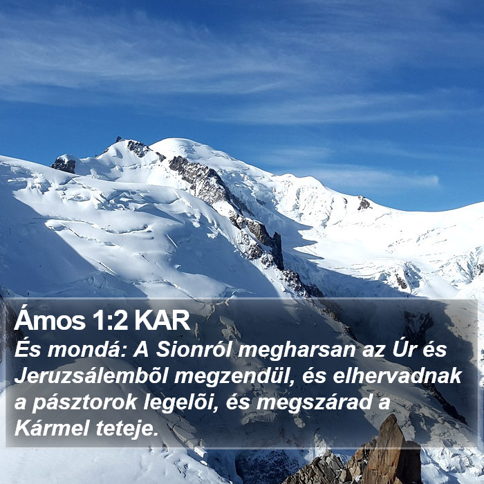 Ámos 1:2 KAR Bible Study