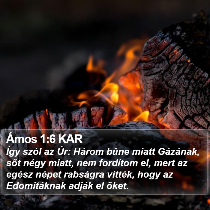 Ámos 1:6 KAR Bible Study