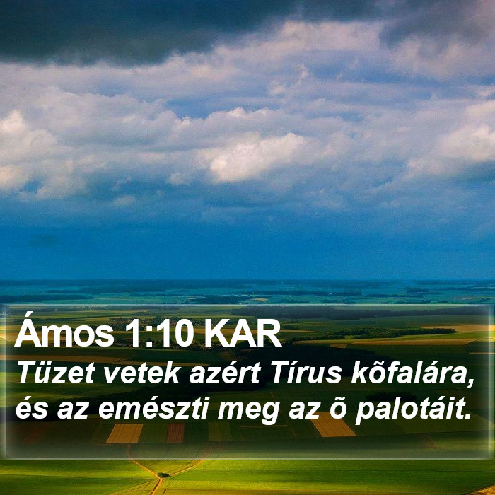 Ámos 1:10 KAR Bible Study