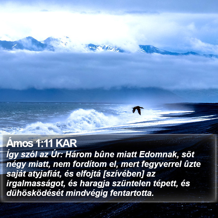 Ámos 1:11 KAR Bible Study