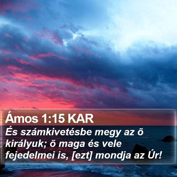 Ámos 1:15 KAR Bible Study