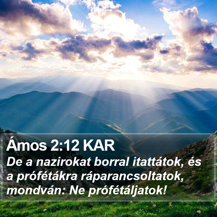 Ámos 2:12 KAR Bible Study