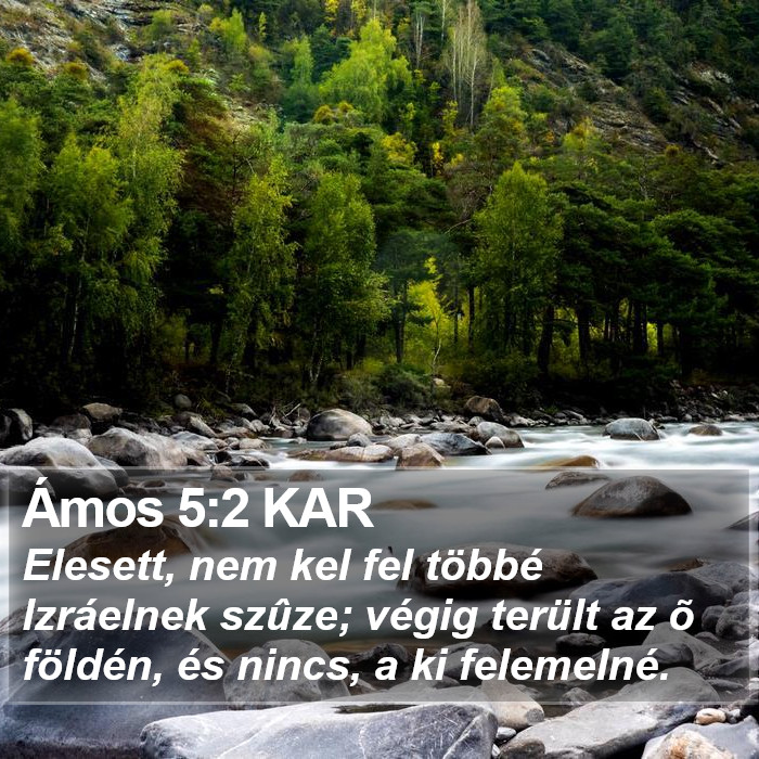 Ámos 5:2 KAR Bible Study