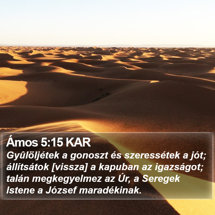 Ámos 5:15 KAR Bible Study