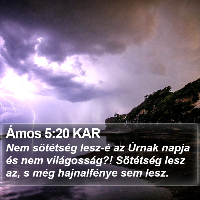 Ámos 5:20 KAR Bible Study