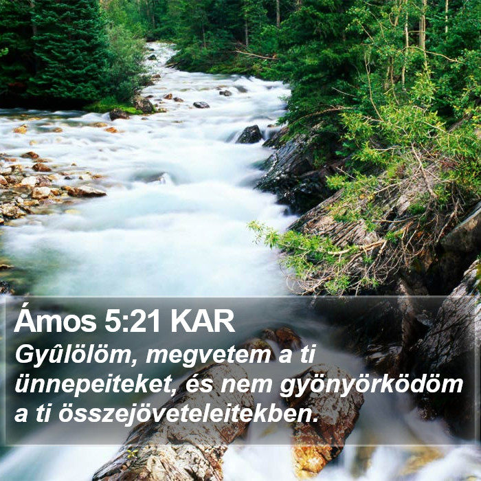 Ámos 5:21 KAR Bible Study