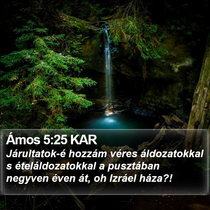 Ámos 5:25 KAR Bible Study