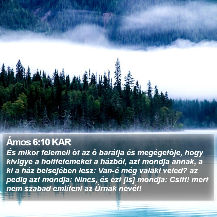 Ámos 6:10 KAR Bible Study