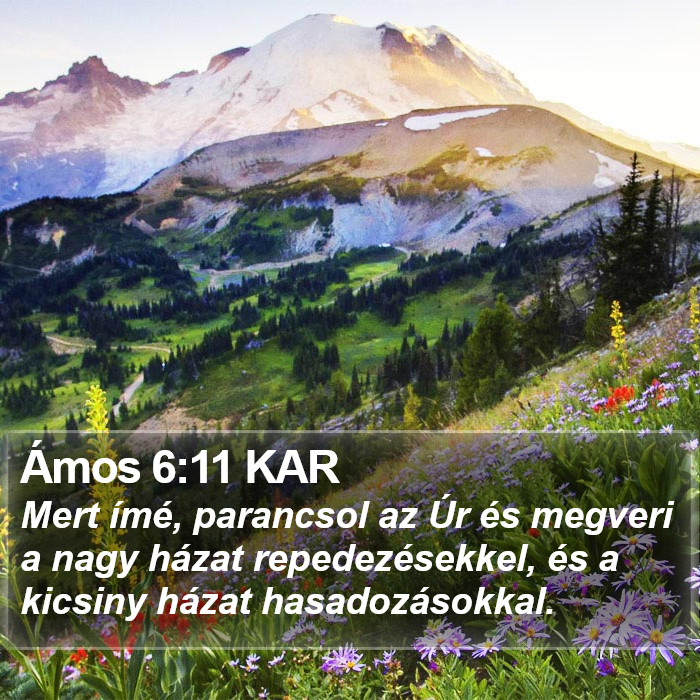 Ámos 6:11 KAR Bible Study