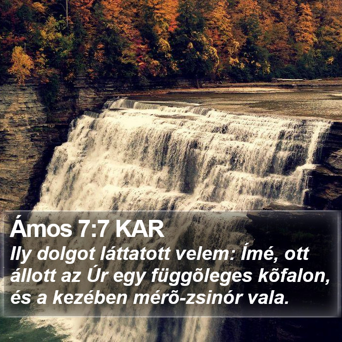 Ámos 7:7 KAR Bible Study