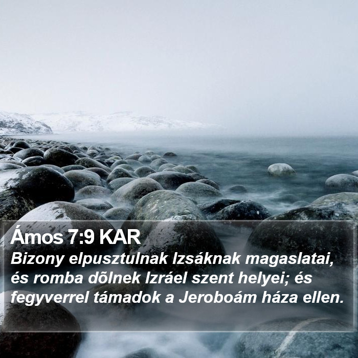 Ámos 7:9 KAR Bible Study