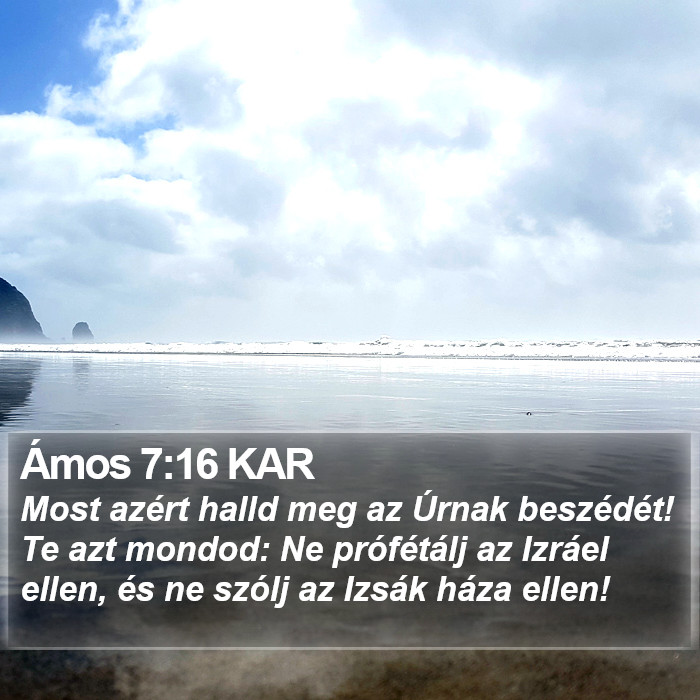 Ámos 7:16 KAR Bible Study