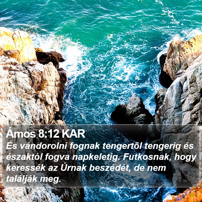 Ámos 8:12 KAR Bible Study