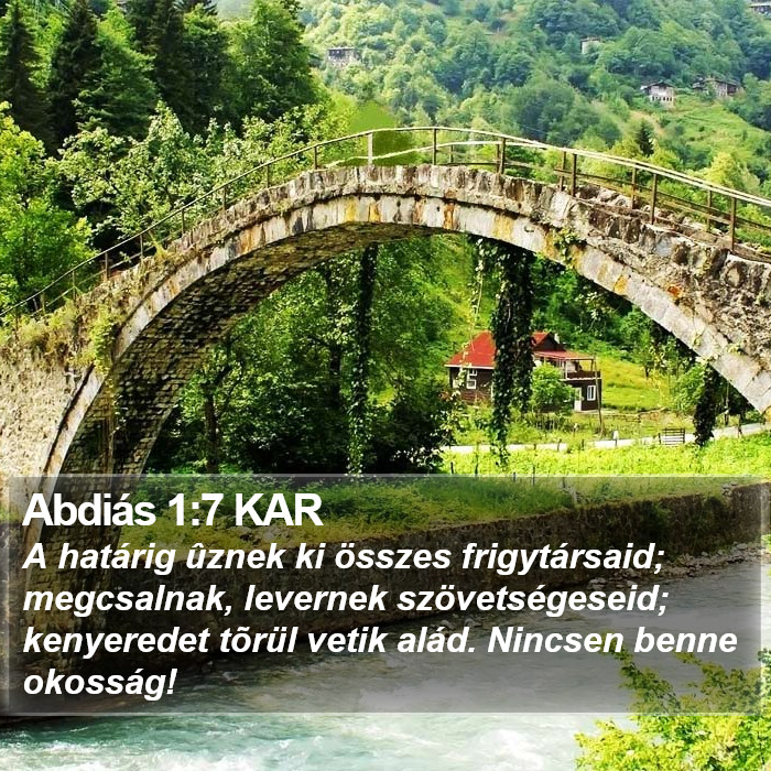 Abdiás 1:7 KAR Bible Study