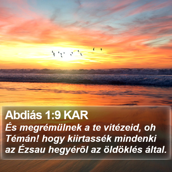 Abdiás 1:9 KAR Bible Study