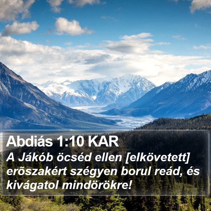 Abdiás 1:10 KAR Bible Study