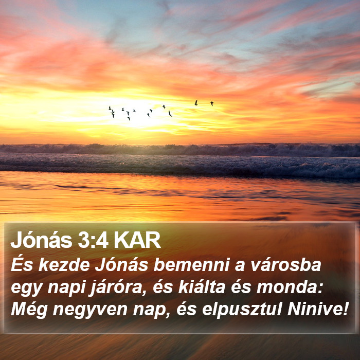 Jónás 3:4 KAR Bible Study
