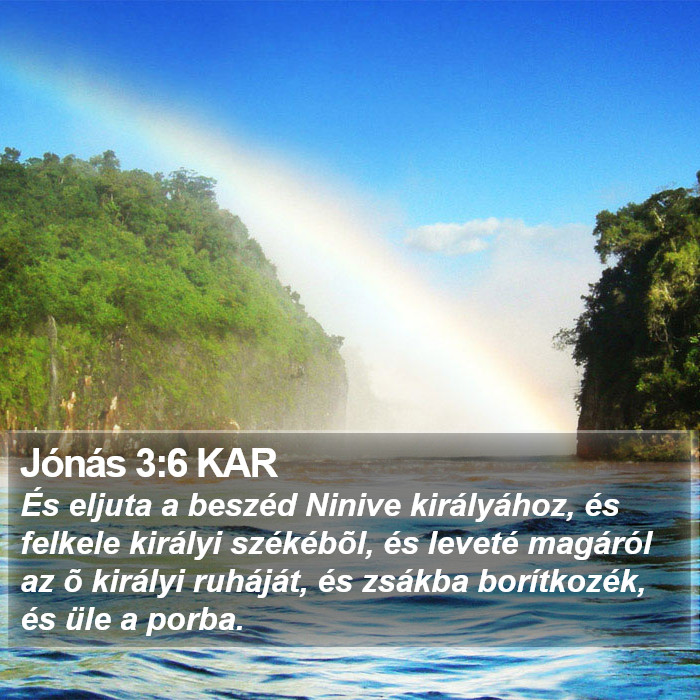 Jónás 3:6 KAR Bible Study