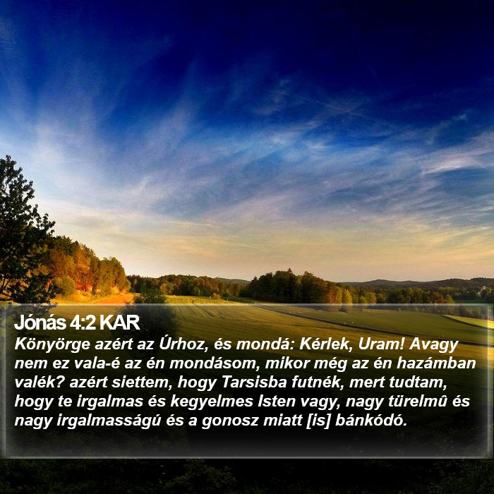 Jónás 4:2 KAR Bible Study