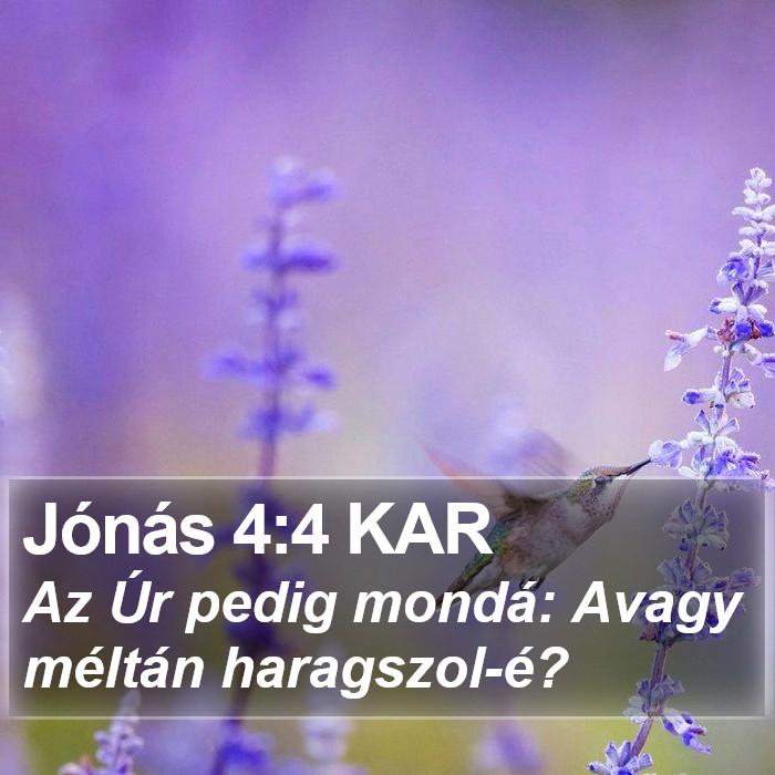 Jónás 4:4 KAR Bible Study