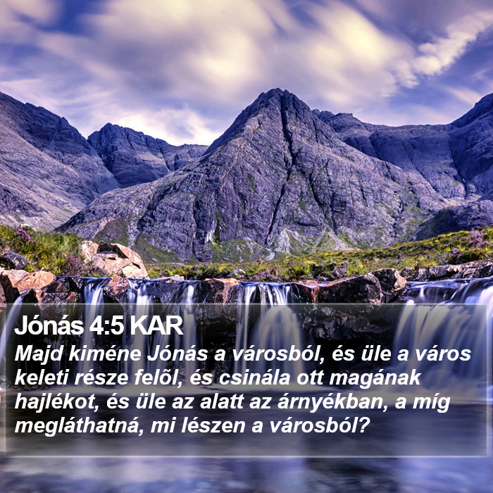 Jónás 4:5 KAR Bible Study