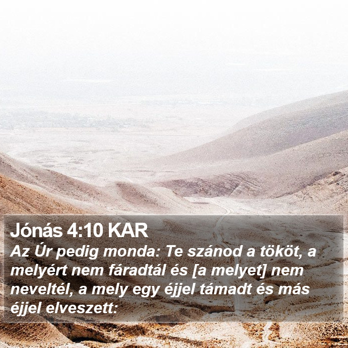 Jónás 4:10 KAR Bible Study