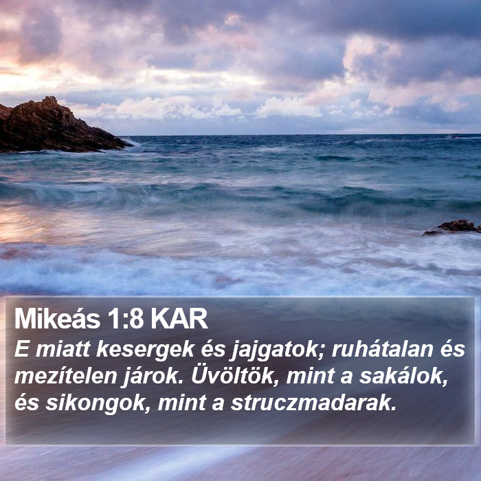 Mikeás 1:8 KAR Bible Study