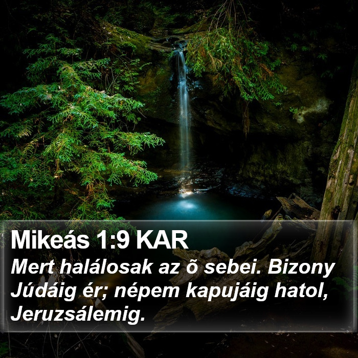 Mikeás 1:9 KAR Bible Study