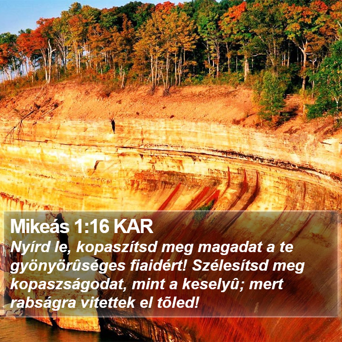 Mikeás 1:16 KAR Bible Study