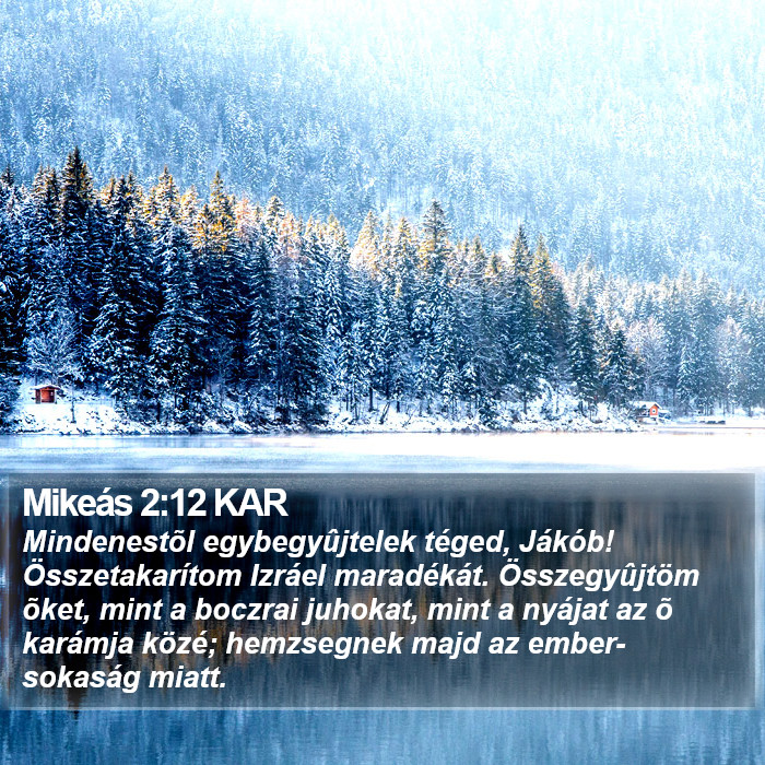 Mikeás 2:12 KAR Bible Study