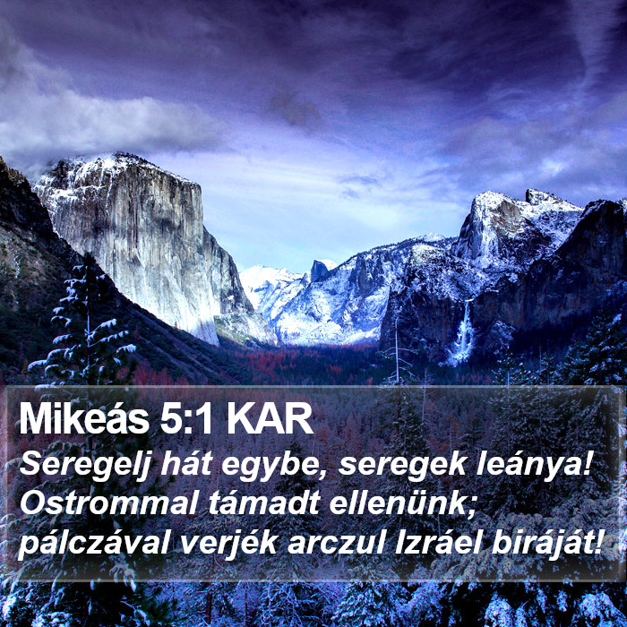 Mikeás 5:1 KAR Bible Study